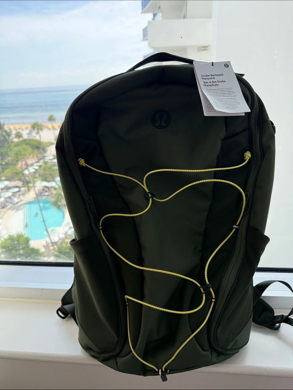 Lululemon Scuba Backpack 32L Paracord Oil Grey Lime Wacky Khaki NWT